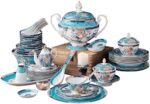 Temkin elegant high end dinner setdinnerware set 50 piece upscale ceramics dinner set bowldishsoup pot bone china porcelain combination set for restaurant gift box.jpg