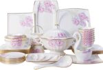 Temkin high end dinner setceramics dinnerware set 50 pieces gift box high end bone china dinner sets with tall feet soup pot and cereal bowl porcelain dishware set for wedding banquet.jpg
