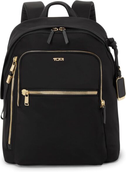 Tumi voyageur halsey backpack travel backpack for business fashion commute holds up to 14 screens black gold.jpg