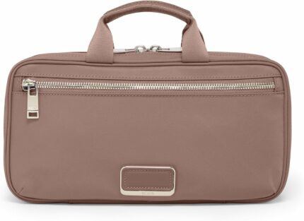 Tumi voyageur madeline cosmetic bag womens travel makeup toiletry case lightweight with zip pockets and metal hanger.jpg