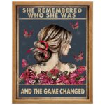 The game changed quotes wall art 11x14 framed motivational positive affirmation hippie boho decor poster for teen girls self care womens empowerment gifts inspirational personal growth wall decor.jpg