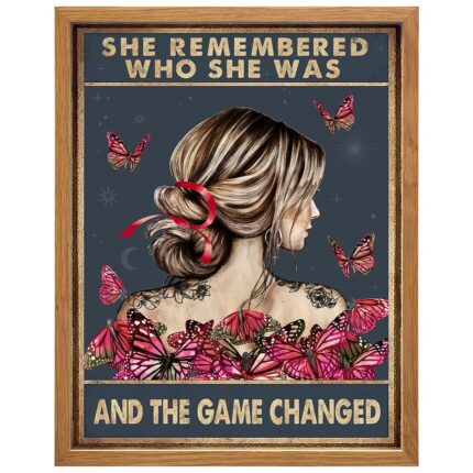 The game changed quotes wall art 11x14 framed motivational positive affirmation hippie boho decor poster for teen girls self care womens empowerment gifts inspirational personal growth wall decor.jpg