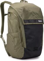 Thule paramount bike commuter backpack 28l capacity adjustable fit 16 padded laptop sleeve and 11 tablet pocket helmet attachment accessible side phone pocket taillight loop.jpg