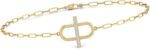 Timeless classics womens diamond pave bar paperclip link bracelet available in 14k white and yellow gold color j kclarity i2 i3.jpg