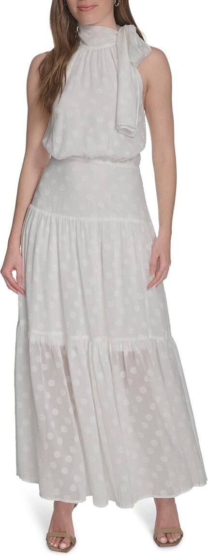 Tommy hilfiger womens halter neck sleeveless maxi dress.jpg