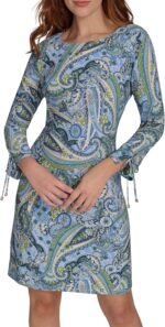 Tommy hilfiger womens long sleeve round neck shift dress.jpg