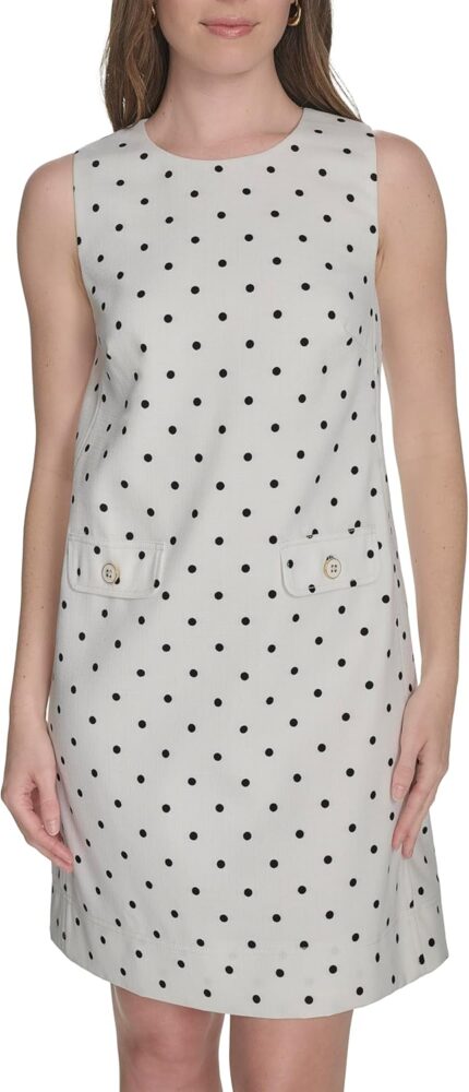 Tommy hilfiger womens sleeveless round neck shift dress.jpg