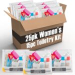 Trail maker 25 kits homeless care package supplies bulk summer hygiene travel kits for women 15 piece travel size toiletries homeless supplies in bulk for charity.jpg