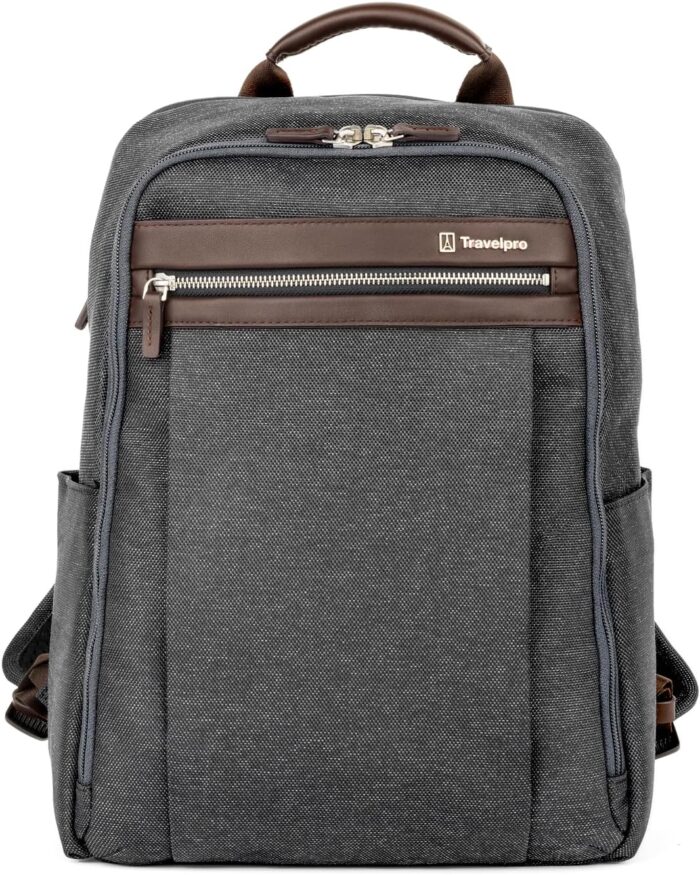 Travelpro platinum elite slim laptop travel backpack fits up to 16 inch laptop business water resistant men and women vintage grey.jpg