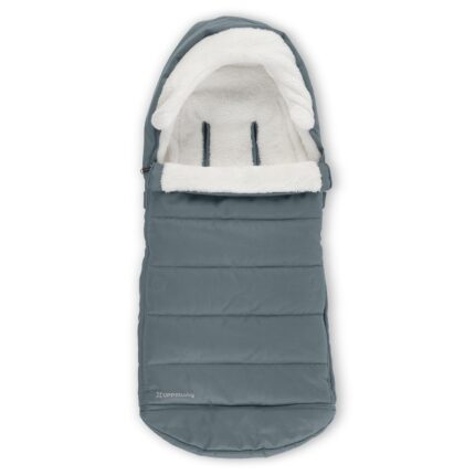 Uppababy cozyganoosh footmuff easily attaches to uppababy strollers rumbleseat ultra plush weather proof winter stroller cover callum stone blue.jpg