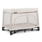 Uppababy remi playard deluxe 3 in 1 portable playard bedside bassinet travel crib mesh bassinet mattress organic cotton mattress cover storage bag included charlie sand melange.jpg