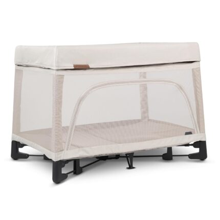 Uppababy remi playard deluxe 3 in 1 portable playard bedside bassinet travel crib mesh bassinet mattress organic cotton mattress cover storage bag included charlie sand melange.jpg