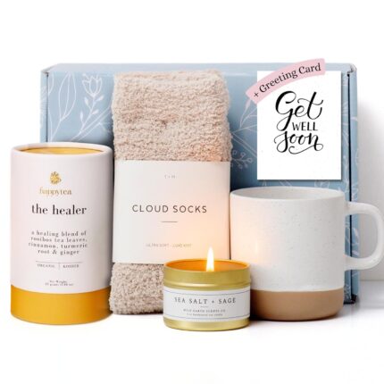 Unboxme comforting care package for women organic self care get well soon gift basket with fluffy socks lemon ginger tea set sea salt scented candle ideal post surgery feel better basket.jpg