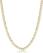 Verona jewelers 10k gold unisex 2.2mm italian cuban curb link chain necklace 10k necklaces 10 karat gold chain 16 18 20 22 24 26 28 30.jpg