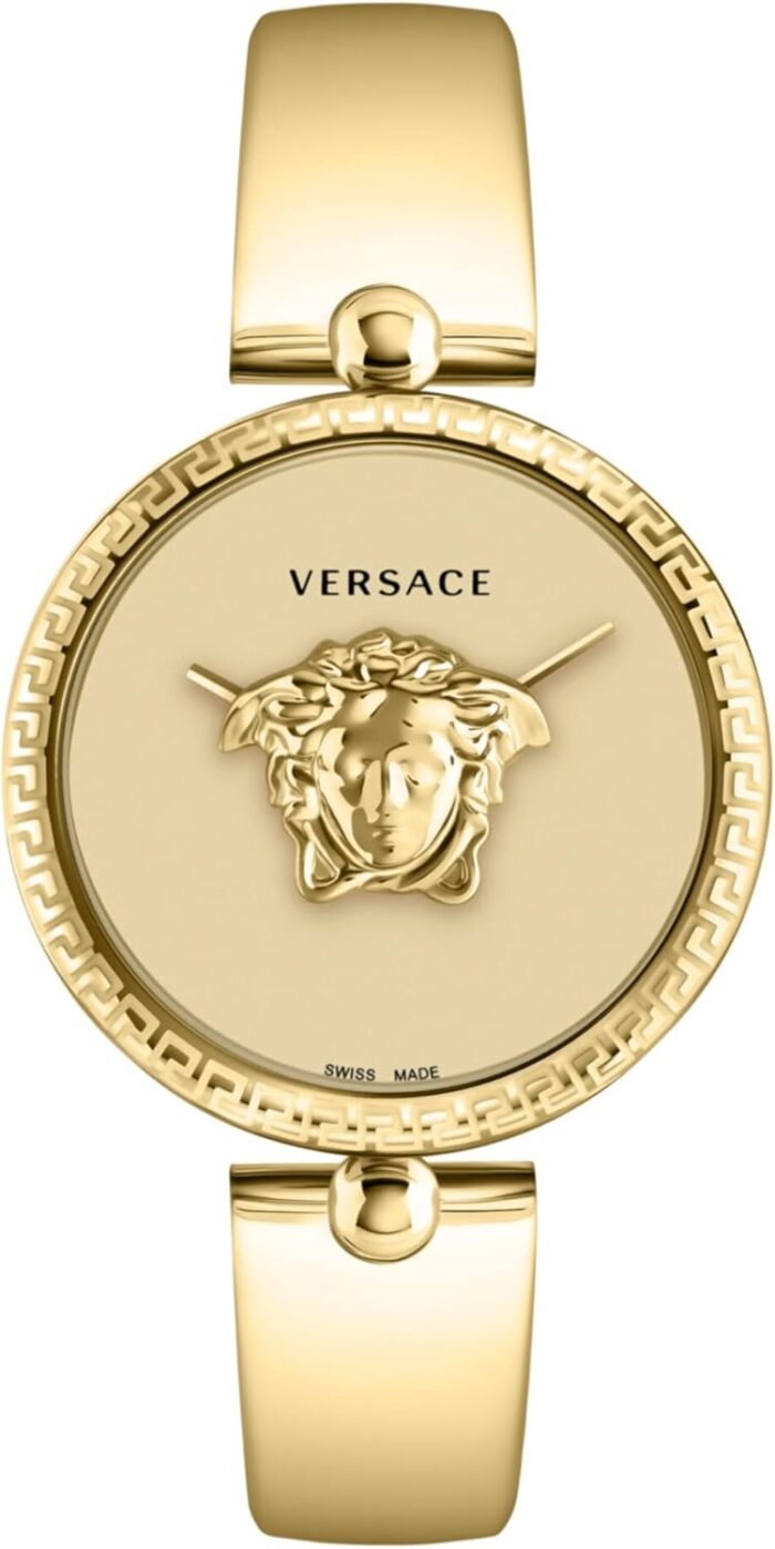 Versace palazzo empire collection luxury womens watch timepieces with a gold bracelet case and dial.jpg