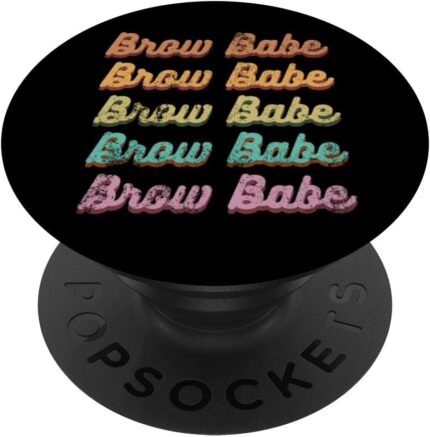 Vintage brow babe eyebrow designer brow tech brow artist popsockets swappable popgrip.jpg