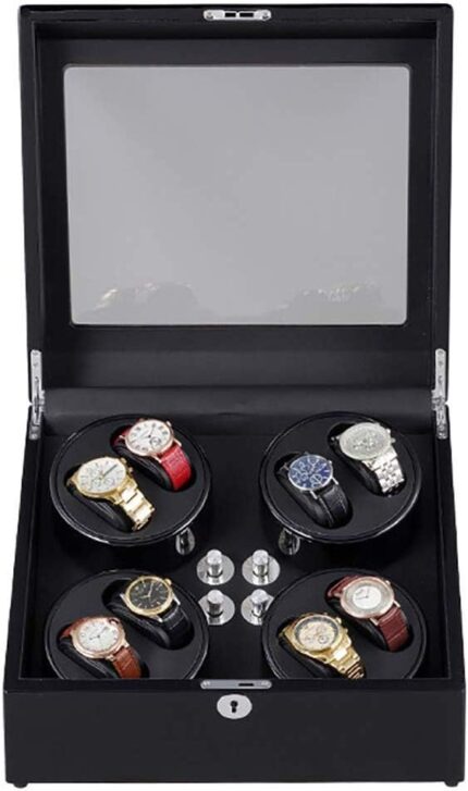 Watch winder with quiet motors watch winder automatic for 8 watches rotating wooden watch box gift for men women.jpg