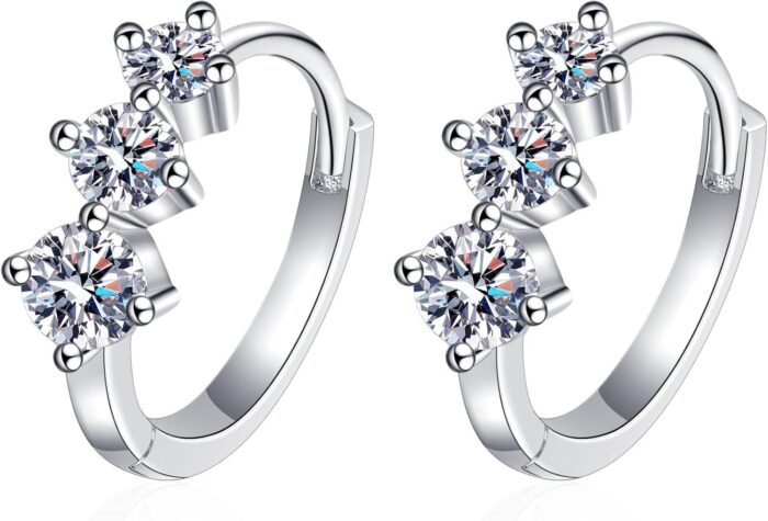 Womens luxury 1 carat 14k gold diamond hoop earring excellent cut vvs1 sophisticated and chic ear jewelry.jpg