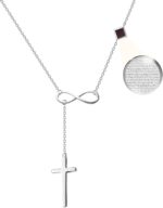 Y cross necklace nano bible jewelry christian infinity pendant entire kjv new testament holy scriptures on 0.2 microchip religious faith jewelry for women 18 link chain.jpg