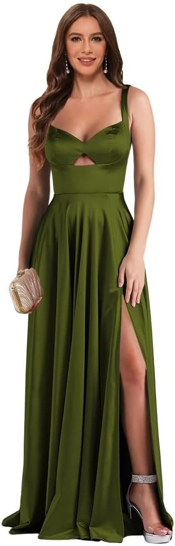 Ymsha satin bridesmaid dresses long with slit a line formal party dress with pockets yms344.jpg