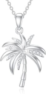 Zba natural diamond palm tree necklace for women sterling silver10k14k solid gold diamond palm tree pendant necklace hawaii vacation jewelry birthday mothers day gifts color f gclarity i1 i2.jpg