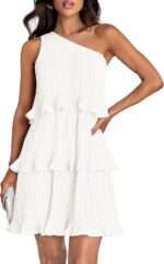 Zesica womens 2025 summer sleeveless mini dress boho one shoulder ruffle tiered layered chiffon flowy a line dresses.jpg