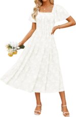 Zesica womens summer boho floral midi dresses 2025 casual short sleeve square neck flowy beach vacation long dress.jpg