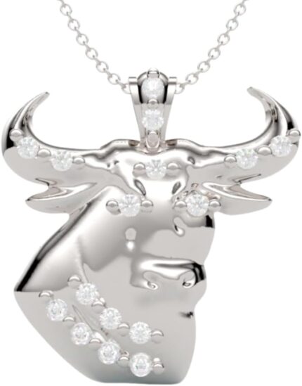 Zodiac pendant necklace 14k gold or sterling silver set in natural or lab grown diamond h vs1 18 cable chain handcrafted jewelry made in usa.jpg