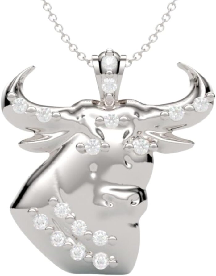 Zodiac pendant necklace 14k gold or sterling silver set in natural or lab grown diamond h vs1 18 cable chain handcrafted jewelry made in usa.jpg
