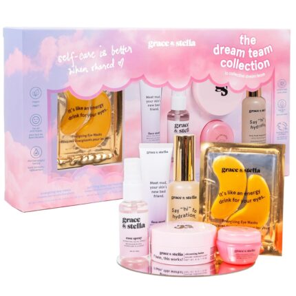 Grace stella award mothers day gifts for friends gifts for her travel essentials for moms with under eye masks serum cleanser lip balm perfect for anniversary birthdays vegan self care.jpg