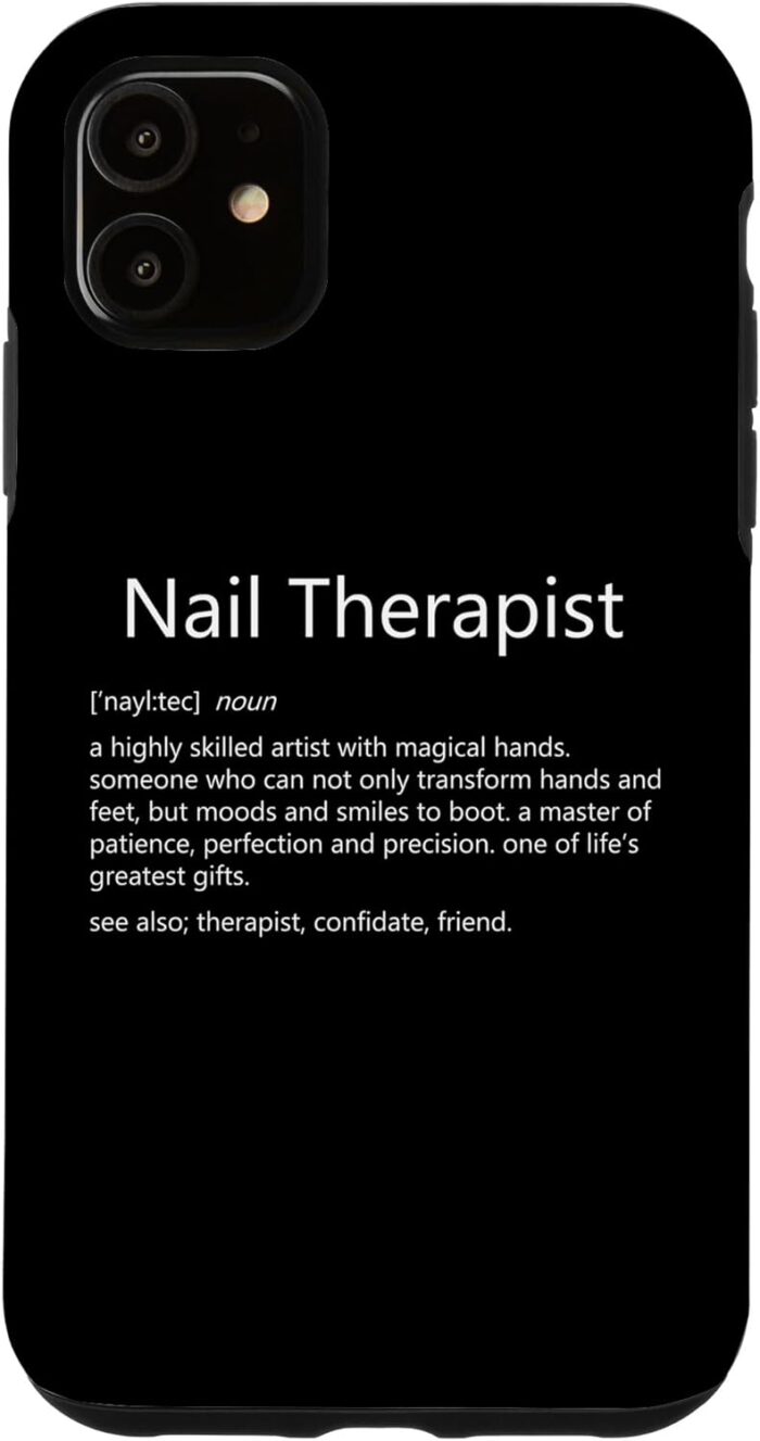 Iphone 11 nail therapist definition nail tech nail artist nails case.jpg