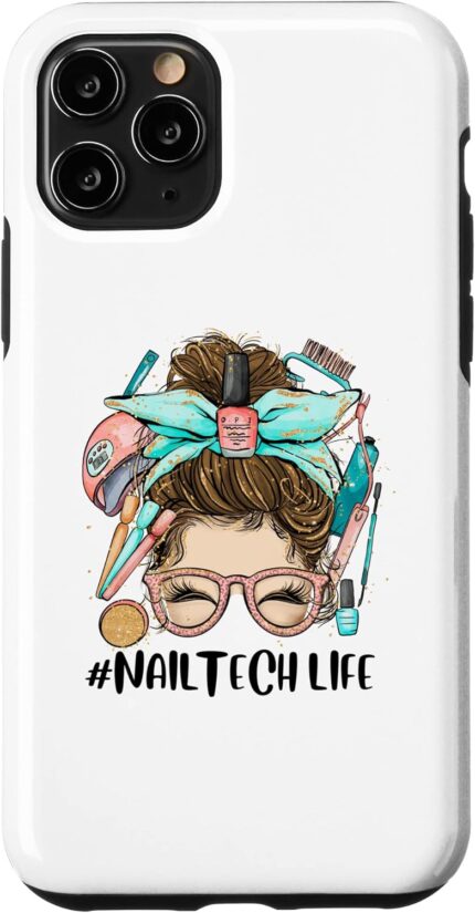 Iphone 11 pro cosmetologist nail polish designer manicurist nail tech case.jpg