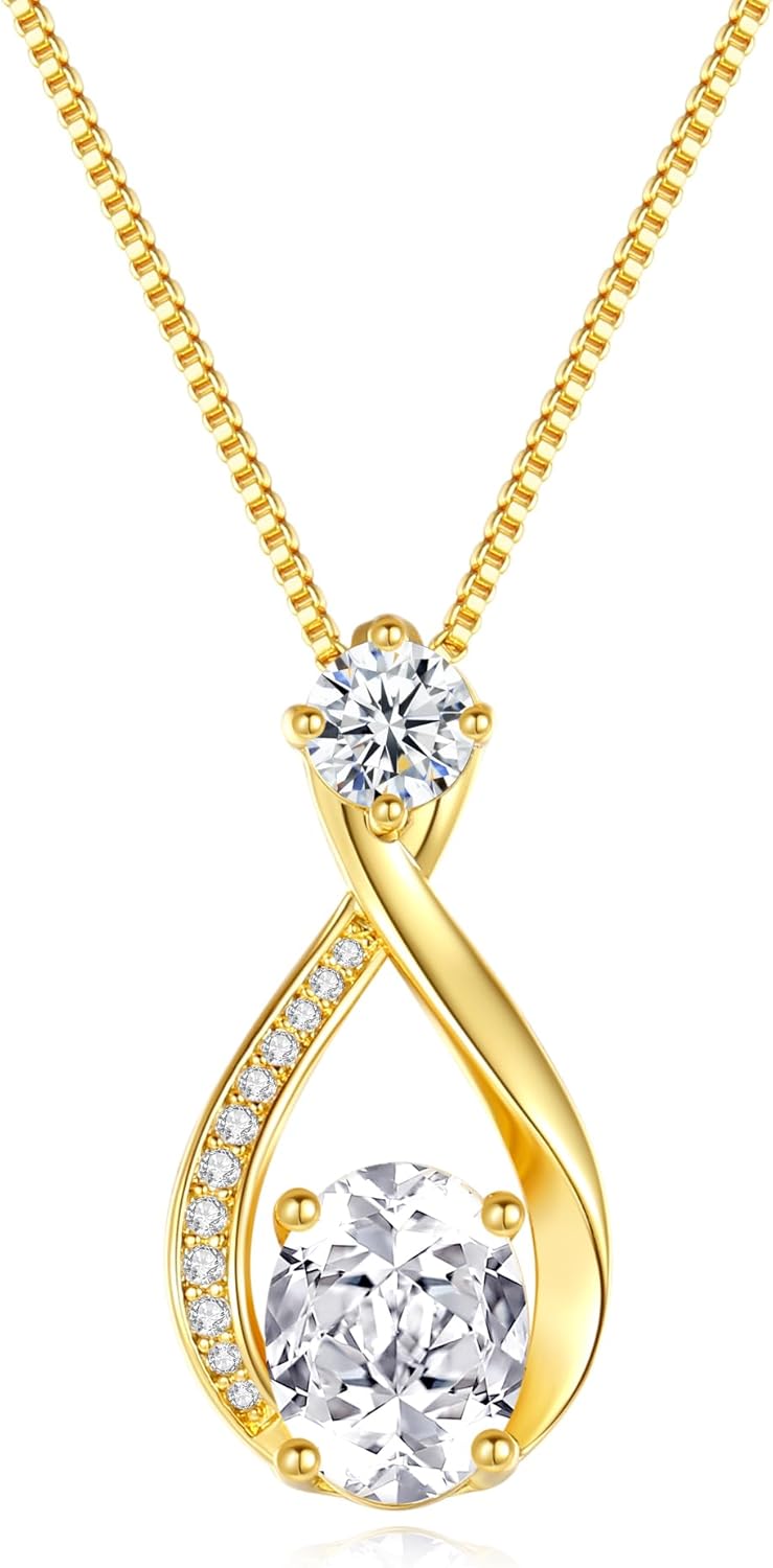 1.5CT Moissanite Infinity Pendant Necklace in Gift BoxAnniversary Wedding Gifts for Women Wife HerS925 Sterling Silver 18K White GoldGold FilledJewelry for Birthday Christmas Valentines Day.jpg
