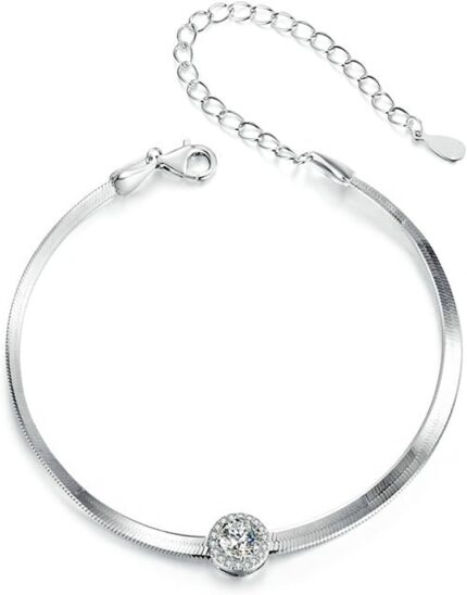 14K Gold Diamond Bracelets for Women Snake Bone 0.5ct D color Diamond Bracelet VVS1 Clarity Ideal Valentines Day Gift for Her.jpg