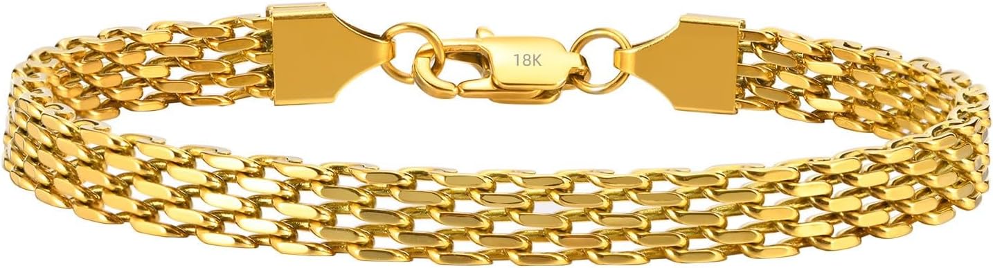 18K Womens Solid Color Mesh Bracelet Trendy and Creative High end Jewelry Bracelet as the First Choice for Festival Gifts.jpg
