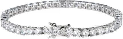 18K gold womens diamond bracelet set with moissanite high end jewelry an elegant gift for women.jpg