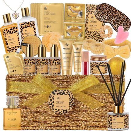 35 Pcs Valentines Day Gifts for Women Honey Almond Bath Body Gift Basket Face Skin Care Kit Home Spa Gift Set Self Care Kit Necklace Birthday Christmas Mother Day Anniversary.jpg