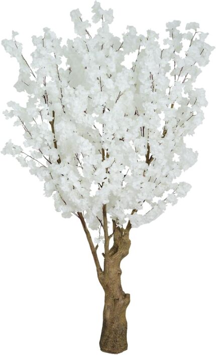 7FT Artificial Cherry Blossom Tree White Faux Flower Tree for Home Office Wedding Party Outdoor Decor 2.1M.jpg