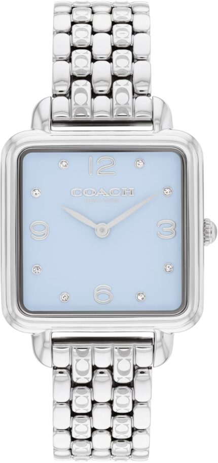 COACH Cass Womens 2H Quartz Watch 28mm Square Stainless Steel Bracelet Premium Fashion Timepiece Gift for Her.jpg