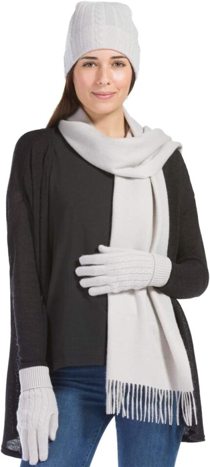 Fishers Finery Womens 100 Cashmere 3pc Hat Glove and Scarf Set with Exquisite Box.jpg