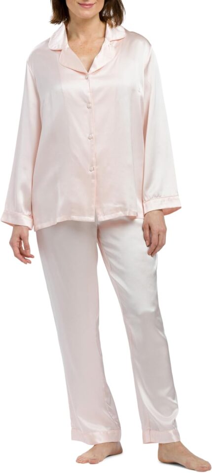 Fishers Finery Womens 100 Mulberry Silk Long Pajama Set with Gift Box.jpg