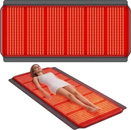 Full Body Red Light Therapy Mat 74.835.4 Whole Red Light Therapy Blanket with 3 Light Modes 5 Working Modes 1260 LEDs redlight with 660nm 850nm for Men Women Pets.jpg