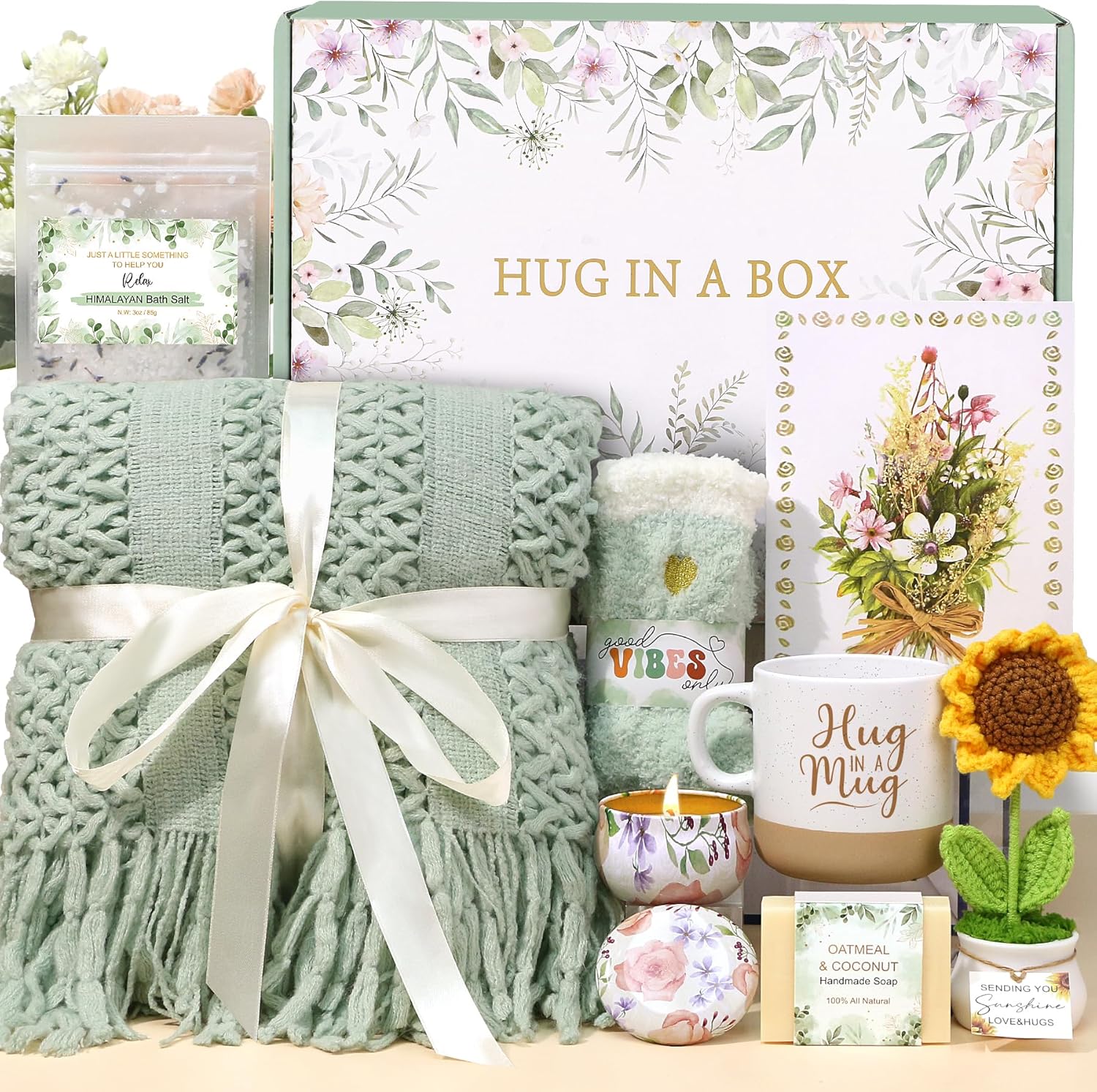 Get Well Soon Gift Baskets for Women Self Care Gifts for Women Birthday Spa Care Package Sunflower After Surgery Thinking of You Sympathy Gift Set Inspirational Valentines Day Gifts for Her Mom Wife.jpg