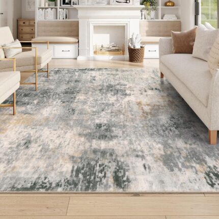 Lahome Modern Abstract Living Room Rug Grey Washable Rugs 8x10 Area Rugs for Bedroom Stain Resistant Non Slip Large Soft Indoor Accent Carpet for Dining Room Table Home Office Decor.jpg