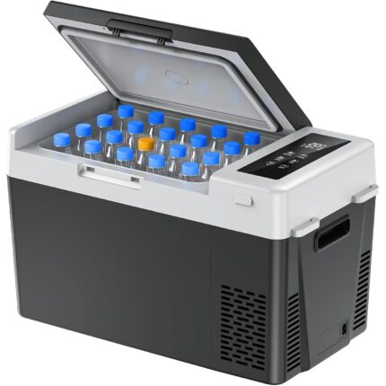 Marsail 12V Car Fridge 25QT Portable Freezer 4°F to 68°F Compressor Cooler for Camping Travel Truck RV Home Efficient Cooling ECO Mode Black.jpg