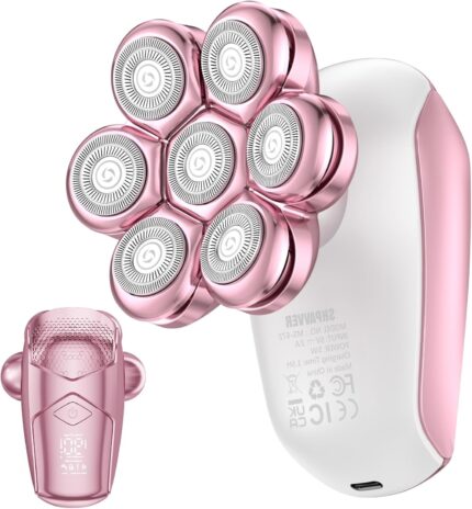 SHPAVVER Electric Razors for Women Legs Rechargeable Body Shaver Waterproof Wet Dry Shaver for Women Lady Face Underarms Pubic Valentines Day Gifts Bright Pink.jpg