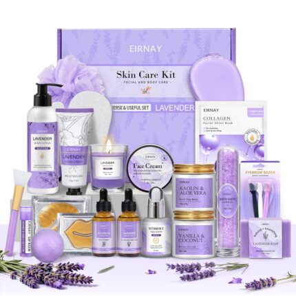 Valentines Day Gifts for Women Spa Gifts Basket for Women 21pcs Lavender Bath and Body Gift Basket Self Care Gifts Facial Skin Care Set Birthday Gifts for Mom Wife Girlfriend Sister.jpg