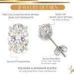 1772849672 14K Solid White or Yellow Gold Lab Grown Moissanite Stud Earrings – Round Oval or Cushion Cut – Screw Back or Push Back – Luxury Fine Jewelry Gift for Women – by Jewelaura.jpg
