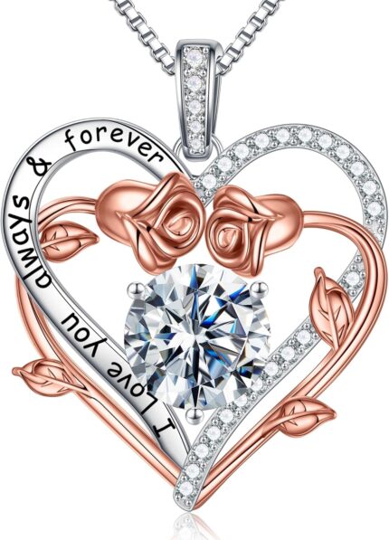 MOOSEA Easter Gifts for Women Wife 925 Sterling Silver Moissanite Necklace Anniversary Eternity Jewelry Present Birthday Gift for Women Her Personal Gifts Mom Grandma Friend Sister.jpg